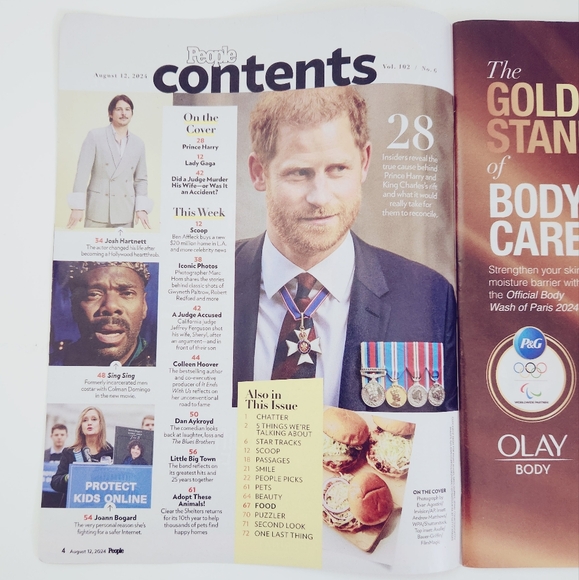 🍭7/$15 People Magazine August 2024 Prince Harry & King Charles - Picture 2 of 4
